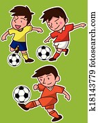 cartoon soccer player