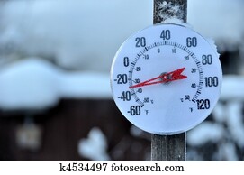 tempo frio, termômetro
