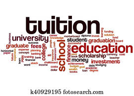 Tuition word cloud