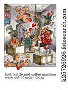 Funny cartoon about office life