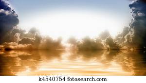 אור מואר, מ, שמיים