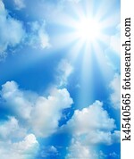 גבוה, איכות, בהיר, שמיים, עם, עננים