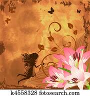 blume, fantasie, fee blume, fantasie, fee