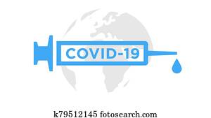 Coronavirus vaccine icon Coronavirus vaccine icon