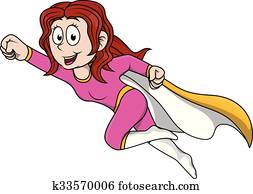 Girl pink super hero Girl pink super hero