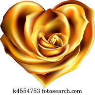 gold flower heart gold flower heart
