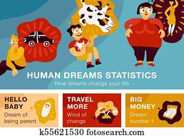 Human Dreams Horizontal Banners