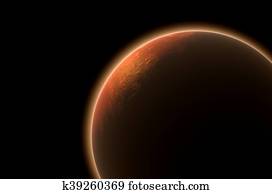 Mars In Space