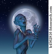 Ancient Vampire in Moonlight Ancient Vampire in Moonlight
