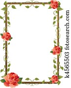 frame for picture with rose frame for picture with rose