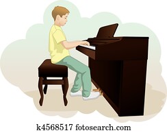 kindern, und, klavier kindern, und, klavier