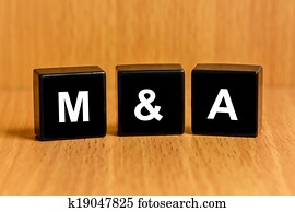 m&a, או, התאחדות, ו, השגה, טקסט, ב, חסום