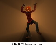 pumpkin man Halloween character pumpkin man Halloween character