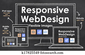 Scalable, com, responsivo, projeto teia