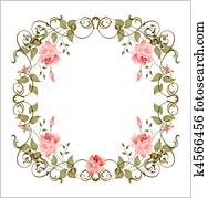 vintage floral frame vintage floral frame