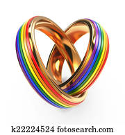 Wedding Rings with Gay Symbols. Wedding Rings with Gay Symbols.