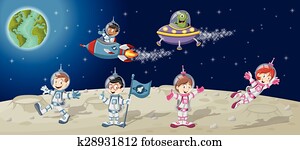 Astronaut cartoon characters Astronaut cartoon characters