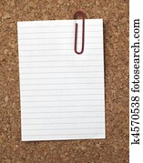 brown old paper note background cork board