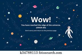 espaço, erro, página