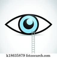 ladder to eye illustration design ladder to eye illustration design