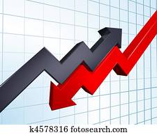 lucro perdas, ilustração