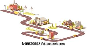 Products supply chain from factory to customers Products supply chain from factory to customers