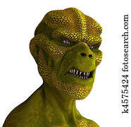 Reptilian Alien Portrait Reptilian Alien Portrait
