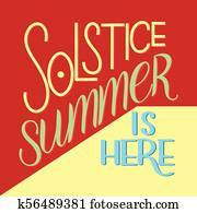 Summer solstice lettering Summer solstice lettering