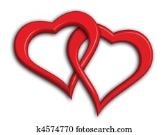 Two hearts intertwined Two hearts intertwined