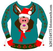 מכוער, סוודר, ל, חג המולד