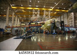 aeronave, em, producao, editorial