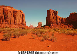 Buttes in Monument Valley Arizona