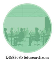 centro de la llamada