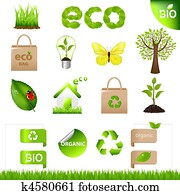 Collection Eco Design Elements And Icons Collection Eco Design Elements And Icons