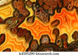 Cross Section of Natural Crystal Rock Formation Background