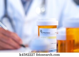 Doctor with RX prescription Doctor with RX prescription