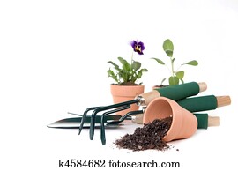 Gardening Supplies With Copy Space