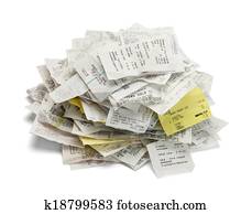 Receipt Pile Receipt Pile