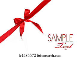Red Gift Ribbon Bow Red Gift Ribbon Bow