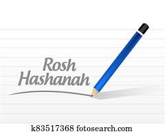 Rosh hashanah message illustration design Rosh hashanah message illustration design