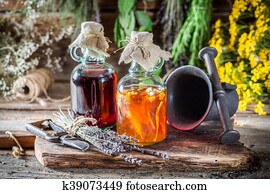 terapêutico, tincture, como, um, alternativa, cura