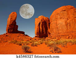 The Thumb Monument in Monument Valley Arizona