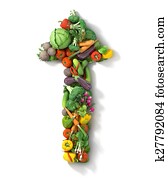 Vegetables arrow. Healthy food concept. Vegetables arrow. Healthy food concept.