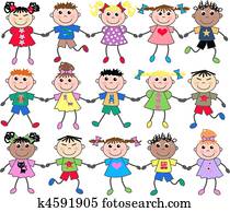 gemischt, kinder