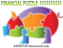 Piggy Bank Puzzle Piggy Bank Puzzle