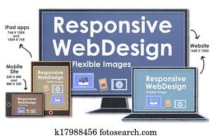 scalable, עם, מגיב, רשת מעצבת