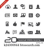 Social Web Icons // Basics Social Web Icons // Basics