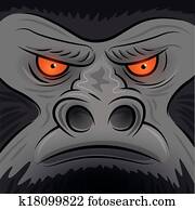 Square Faced Gorilla Ape Square Faced Gorilla Ape