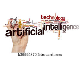 Artificial intelligence word cloud Artificial intelligence word cloud