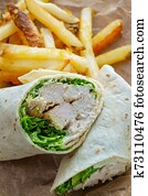 Chicken Caesar Wrap Sandwich